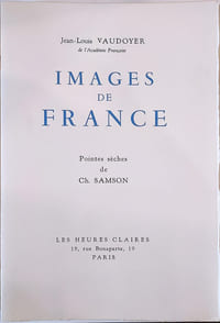 Images de France. Pointes sèches de Ch. Samson