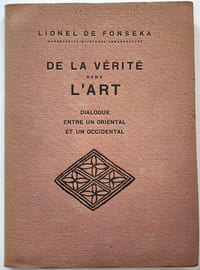 De la vérité dans l'art. Dialogue entre un oriental et un occidental