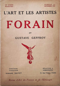 L'art et les artistes. Numéro spécial : Forain par Gustave Geffroy
