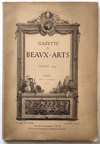 Gazette des Beaux-Arts Juillet 1913. Gravure originale Clarence Gagnon Eau-forte originale : Une rue à Caudebec