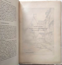 Gazette des Beaux-Arts Juillet 1913. Gravure originale Clarence Gagnon Eau-forte originale : Une rue à Caudebec