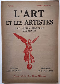 L'art et les artistes. N°3 Novembre 1919 Bois original d'Auguste Lepère.