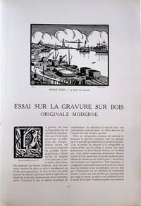 L'art et les artistes. N°3 Novembre 1919 Bois original d'Auguste Lepère.