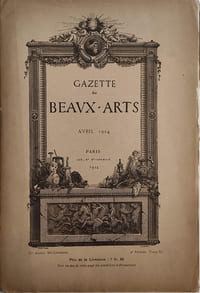 Gazette des Beaux-Arts Avril 1914. Eau-forte originale de Jules Flandrin d'après son tableau : Le piano