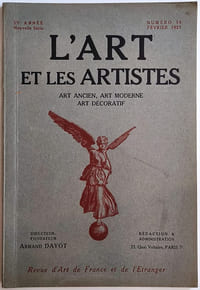 L'art et les artistes. N°54 Février 1925. Foujita