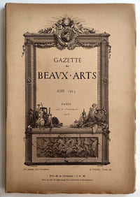 Gazette des Beaux-Arts Juin 1913. Eau-forte originale de Guinguet : Indolence / Vinci