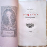 Poésies et lettres facétieuses de Joseph Vadé avec une notice bio-bibliographique par Georges Lecocq