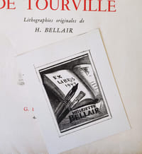 La vie aventureuse du maréchal de Tourville. Lithographies originale de H. Bellair