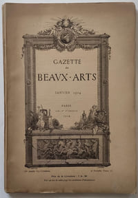 Gazette des Beaux-Arts Janvier 1914. Roger-Marx / Hector Moreau / Jacquemart-André / Ernest Laurent