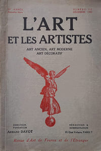 L'art et les artistes. N°112 Décembre 1930