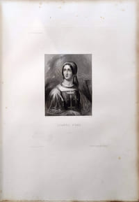 Gravure sur acier issue des Galeries historiques de Versailles : Jeanne d'Arc