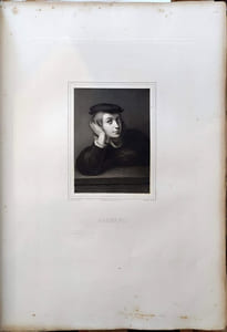 Gravure sur acier issue des Galeries historiques de Versailles : Raphaël Sanzio dit Raphaël