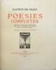 Poésies complètes d'Alfred de Vigny. Edition décorée de compositions dessinées et gravées sur bois par Louis Jou et d'un portrait de l'auteur gravé ...