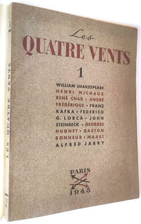 Les quatre vents. Cahiers de littérature publié sous la direction de Henri Parisot N°1.