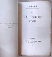 Les bals publics à Paris