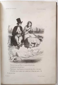 Œuvres choisies de Gavarni. - Fourberies de femmes en matière de sentiment - Clichy - Paris le soitr. Revues, corrigées et nouvellement classées par l'Auteur. Etudes de mœurs contemporaines.  Avec des notices en tête de chaque série par Laurent-Jan, Lireux & Léon Gozlan