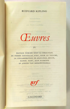 Œuvres T.IV contient : Diverses créatures / Dettes et créances / limites et renouvellements / Récits autobiographiques. Kipling Rudyard [Coustillas / ...