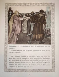 Le roman de Tristan et Iseut, renouvelé par Joseph Bédier. Nouvelle édition, contenant 48 compositions en couleurs avec encadrements et lettres ornées par Robert Engels.
