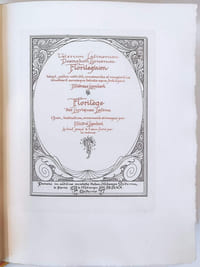 Veterum latinorum poematum lyricorum Florilegium. Florilège des lyriques latins (de Catulle à Ausone, choix, traductions, ornements et images par André Lambert, le tout gravé à l'eau-forte par le même