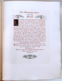 Veterum latinorum poematum lyricorum Florilegium. Florilège des lyriques latins (de Catulle à Ausone, choix, traductions, ornements et images par André Lambert, le tout gravé à l'eau-forte par le même