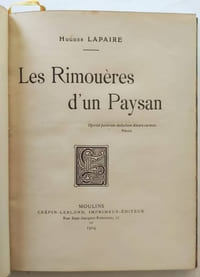 Les rimouères d'un paysan