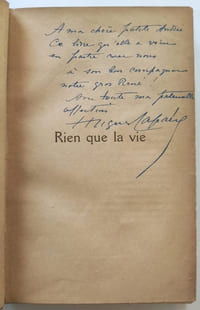 Rien que la vie. Roman