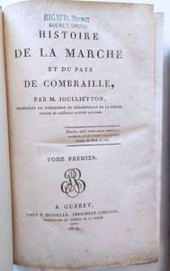 Histoire de la Marche et du pays de Combraille
