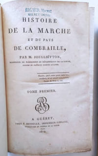 Histoire de la Marche et du pays de Combraille