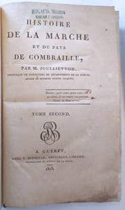 Histoire de la Marche et du pays de Combraille