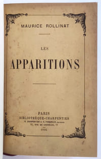 Les Apparitions. Envoi autographe à Jacques des Gachons