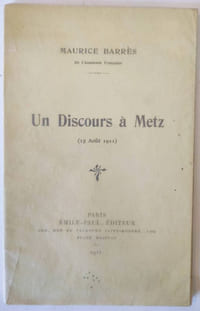 Un discours à Metz (15 Août 1911)