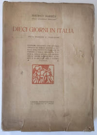 Dieci giorni in Italia / Dix jours en Italie. Testo francese e traduzione. Texte en français et en Italien