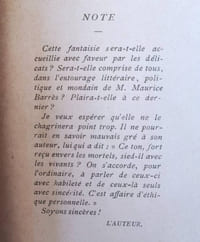Une heure chez M. Barrès par un faux Renan