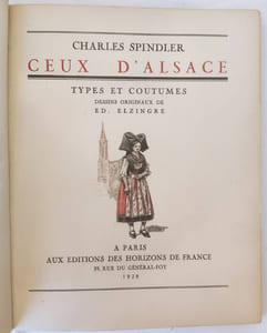 Ceux d'Alsace. Dessins originaux de Ed. Elzingre