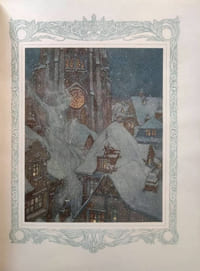 La reine des neiges et quelques autres contes. (La petite sirène, le Rossignol, une vraie princesse, Conte du vent, Les habits neufs de l'Empereur, Le jardin du Paradis). Illustrations en couleurs d'après les aquarelles d'Edmund Dulac. (sur Japon)