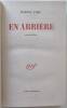 En arri&egrave;re. Nouvelles. (Oscar et Eric / Fian&ccedil;ailles / Rechute / Avenue Junot / Les chiens de notre vie / Conte du milieu / Josse / La Vamp et le ...