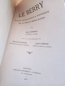 Le Berry. Etude géographique et historique de la région berrichonne Bois Gravés de Jean Hainaut