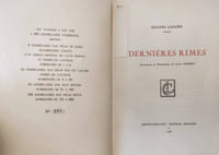 Dernières rimes