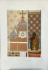 Lithographie en couleurs Peinture murale de Notre-Dame de Paris. Chapelle Fran&ccedil;ois Xavier PL.X. Maurice Ouradou [ E. Viollet-Le-Duc]