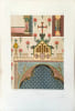 Lithographie en couleurs Peinture murale de Notre-Dame de Paris. Chapelle Saint Pierre. Maurice Ouradou [ E. Viollet-Le-Duc]