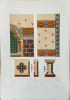 Lithographie en couleurs Peinture murale de Notre-Dame de Paris. Chapelle Sainte Anne. Maurice Ouradou [ E. Viollet-Le-Duc]