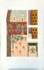 Lithographie en couleurs Peinture murale de Notre-Dame de Paris. Chapelle Saint Landry. Maurice Ouradou [ E. Viollet-Le-Duc]