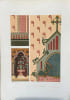 Lithographie en couleurs Peinture murale de Notre-Dame de Paris. Chapelle Saint Landry PL.XII. Maurice Ouradou [ E. Viollet-Le-Duc]