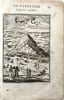 Repr&eacute;sentation de la Montagne de Potosi (Cerro Rico) tir&eacute;e de La Description de l'univers (1683) Bolivie par Manesson Mallet. Manesson Mallet Alain