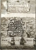 Plan de la ville de San Domingo ou de Saint Dominique (Saint-Domingue) tir&eacute;e de La Description de l'univers (1683) par Manesson Mallet  (Antilles / ...
