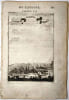 Vue de Chamb&eacute;ri (Chamb&eacute;ry en Savoie) tir&eacute;e de La Description de l'univers (1683)  par Manesson Mallet. Manesson Mallet Alain