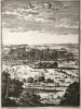 Vue de Paris (France) tir&eacute;e de La Description de l'univers (1683)  par Manesson Mallet. Manesson Mallet Alain