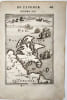 Carte des iles de Rugen en Mer Baltique tir&eacute;e de La Description de l'univers (1683) par Manesson Mallet. Manesson Mallet Alain