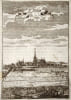 Vue de la Basilique de Saint Denis tir&eacute;e de La Description de l'univers (1683) par Manesson Mallet. Manesson Mallet Alain