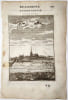 Vue de la Basilique de Saint Denis tir&eacute;e de La Description de l'univers (1683) par Manesson Mallet. Manesson Mallet Alain